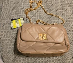 Badgley Mischka Tan Gold Crossbody Bag